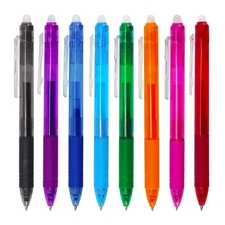 Retractable Erasable Gel Pens Fine Point 0.7mm for Writing School Supplies
