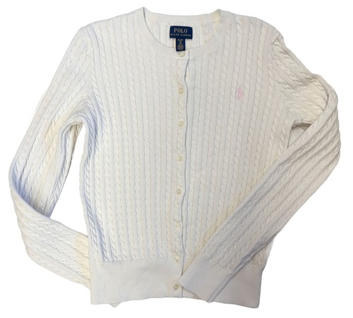 Polo Ralph Lauren Girls Sweater Cardigan Big kids Size 16 (XL)