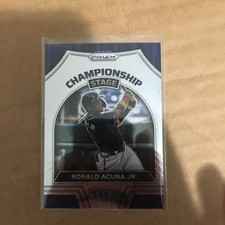 2022 Panini Prizm #CS-1 Ronald Acuna Jr. Championship Stage Atlanta Braves
