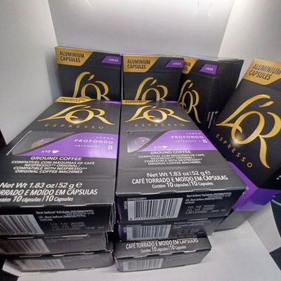 L'OR Espresso Pods Profondo Aluminum Pods For Nespresso 10 boxes of 10.  10/2025