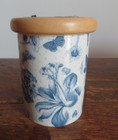 RARE PORTMEIRION BOTANIC BLUE STORAGE JAR FLORAL & BUTTERFLIES