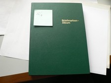 Briefmarken Alben mit 16 Blatt 32 Weisse Seite Grün