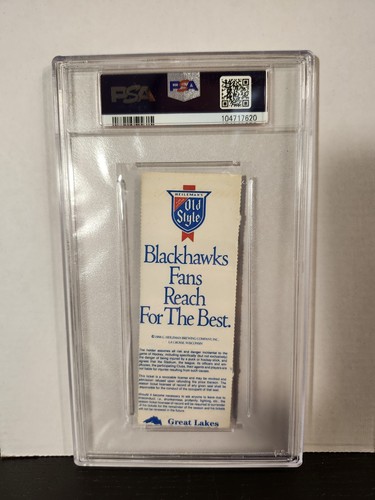 Ed Belfour 1st NHL Win Ticket Stub Signed/Auto 23.12.88 Chicago Blackhawks PSA - Bild 4 von 4