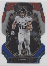 2022 Panini Select Premier Level Red & Blue Prizm Die-Cut Chad Muma #146 0b3