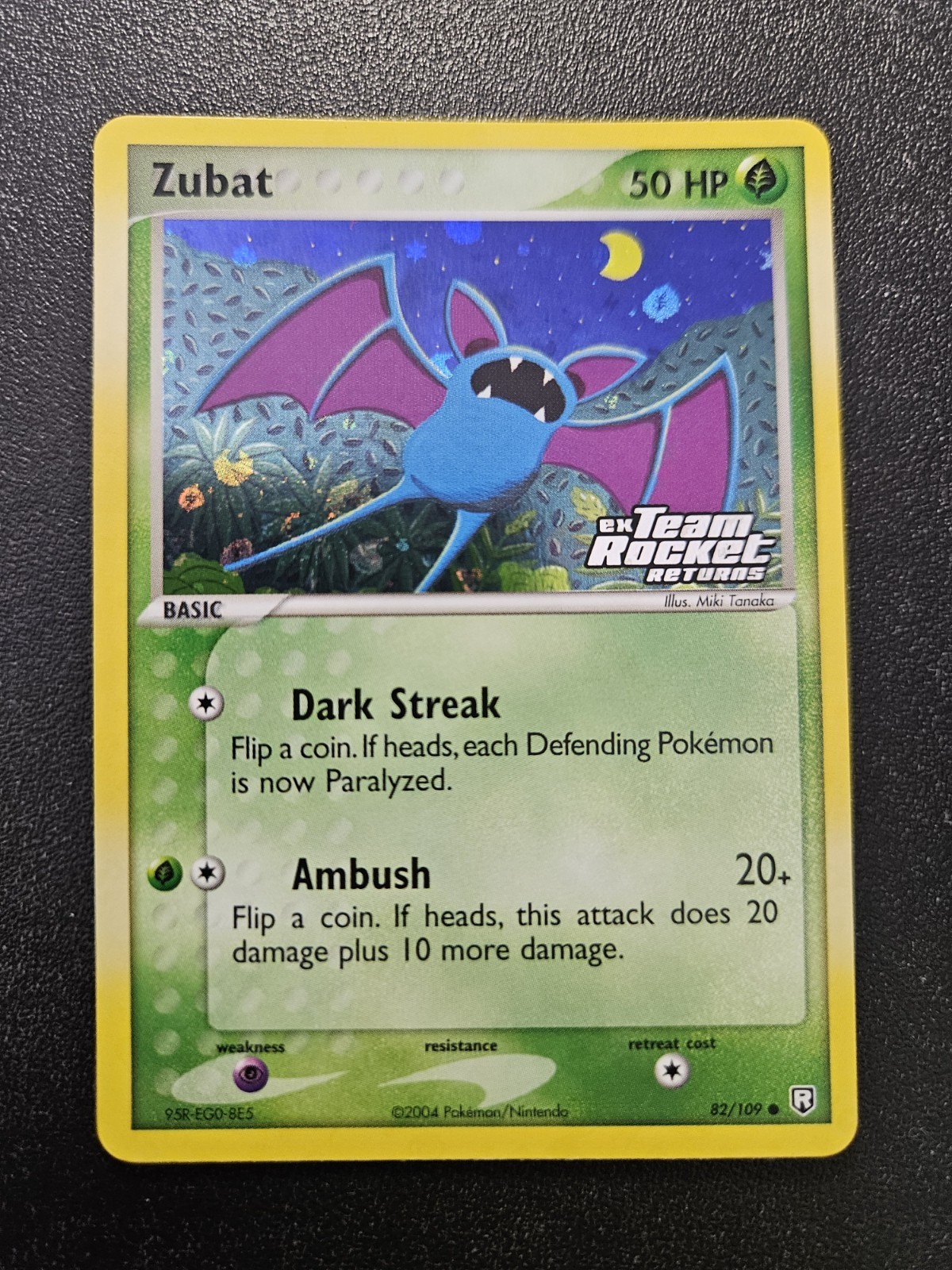 Pokemon Team Rocket Returns Zubat Stamped Reverse Holo 82/109 NEAR MINT