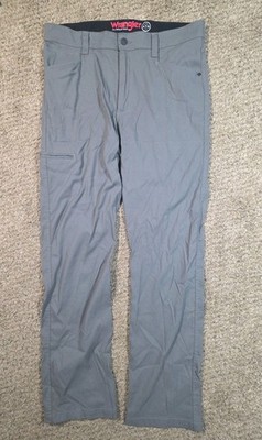 Wrangler ATG All Terrain Gear Mens Gray Cargo Pants 36X32 Hiking Outdoor Trail