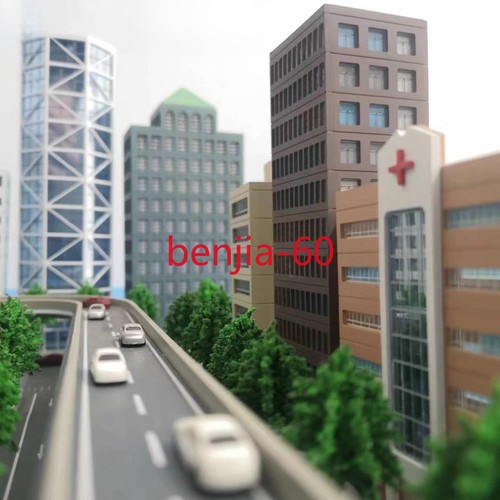 1/300 Scale City Building Viaduct High-Rise Building Diorama Model Set Scene Toy - Picture 12 of 20