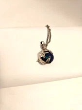 Pendent 2 Dolphins Wrapped Around Earth Pendent