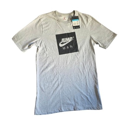 Nike Jordan Jumpman T Shirt Mens Medium Gray Logo Graphic Tee NWT
