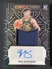 Ben Sheppard 2023-24 Panini Obsidian Rookie Jersey Auto RC /99 #205