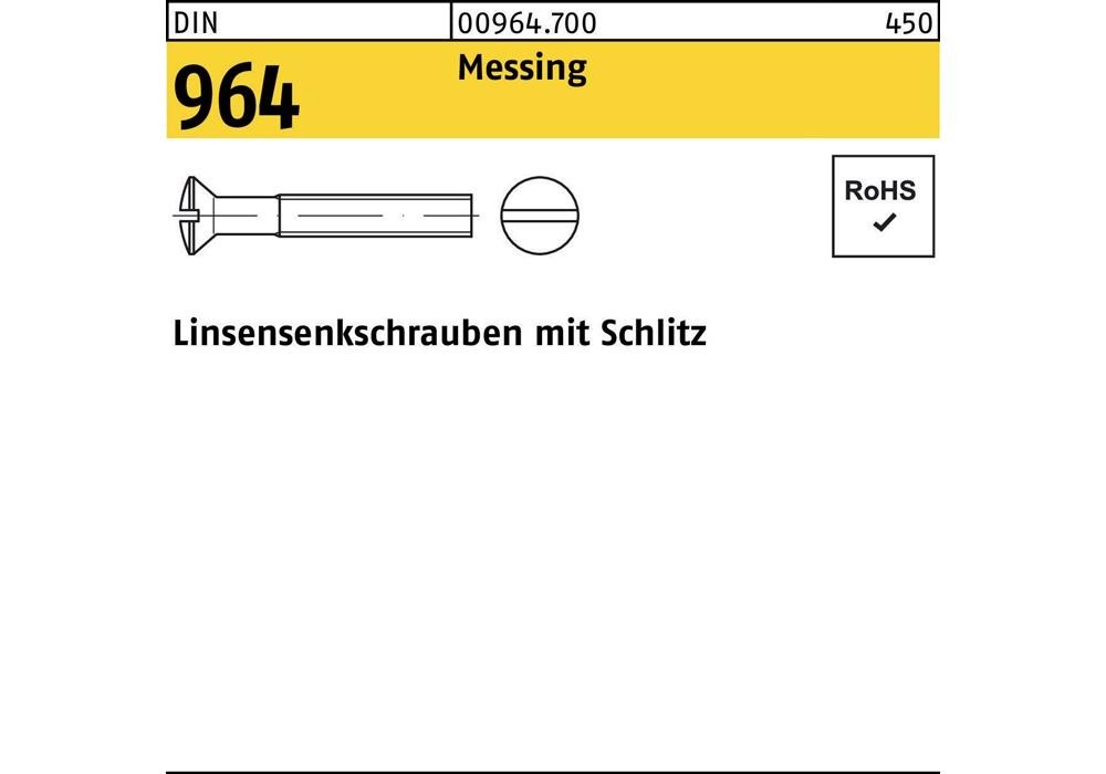 Рейхер Linsensenkschraube DIN 964 Schlitz M 6 x 80 мм