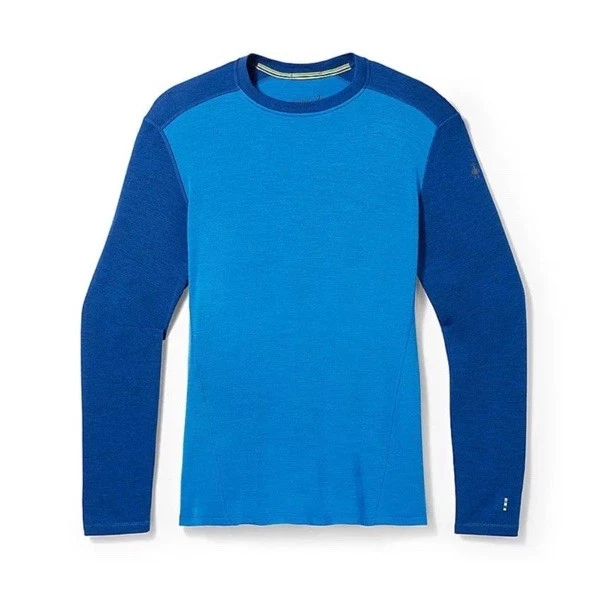 SmartWool Mens Classic Thermal Merino 250 Base Layer Crew Laguna Blue Sz. L NWT