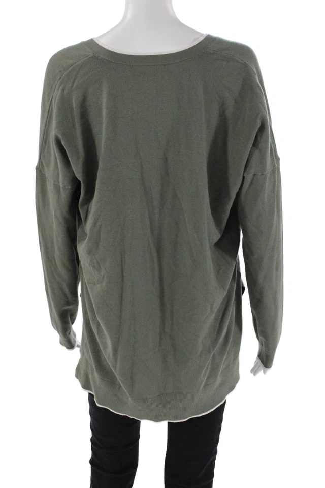 Cárdigan suéter verde Splendid para mujer talla S Foto 3 de 4