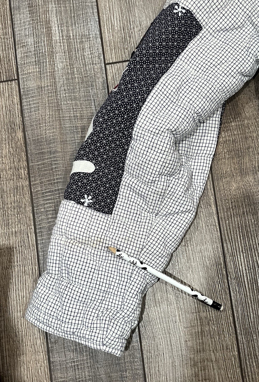 Vintage Patch Magic Quilted Patchwork Snowman Win… - image 9