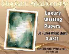 Elegant Stationery  Luxury Writing Papers  -30 sheets  Writing Paper 010