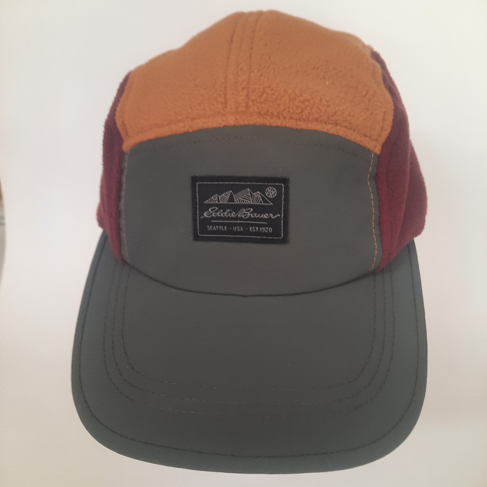 Eddie Bauer Patchwork 5 Panel Adjustable Fleece H… - image 1