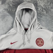 FLORIDA State Seminoles Nike Hoodie Men's 2XL Gray Garnet Dri-FIT FSU Colorblock
