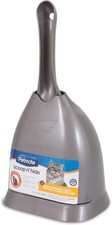 Petmate Scoop N' Hide Cat Litter Scoop with Discreet Litter Scoop Holder Nickel