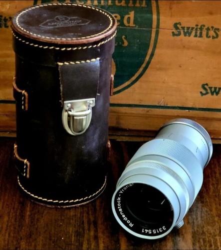 Rodenstock Yronar 135mm f/3.5 Lens w/ Case - Vintage German Optics