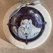 Wolf Gate Christmas Ornament Sandstone Creations Beautiful Design