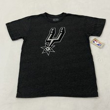 San Antonio Spurs NBA Basketball Majestic Threads Black Tee Shirt Men  s Size L