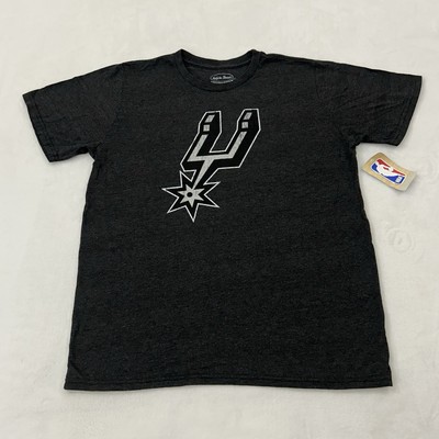 San Antonio Spurs NBA Basketball Majestic Threads Black Tee Shirt Men s Size L