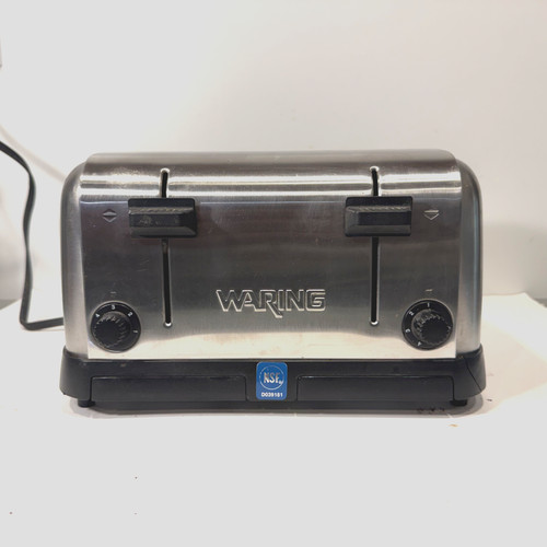 Waring Commercial WCT708 4 Slice Toaster NSF Stainless Steel Tested Works