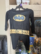 New Batman 2 Piece Sleep Set, Pajamas, Black, Size 12 months