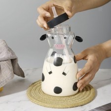Vache Bouteille D'eau Tasse à Café Café Glacé Boisson Verre Tasse Ami Cadeau