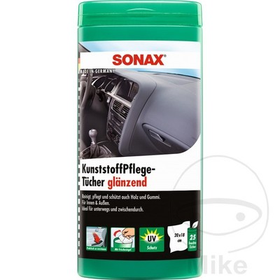 SONAX Box of 25 polishing wipes for cleaning plastics PACK