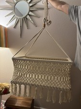 Hanging macrame Basket Bassinet Organic Beautiful Boho Nursery Decor