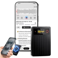 Powerextra AI Voice Recorder 64GB AI Summary Mind Map Translation App Control