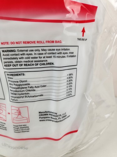 Klean-Up Facility Wipes 800 - 8x10" Wipes All Surfaces Commercial & Hospital New - Picture 3 of 4