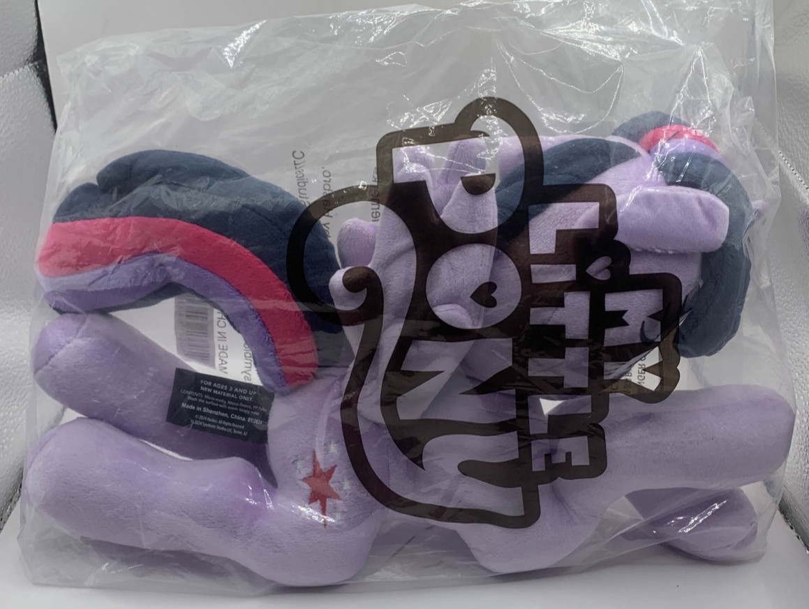 MLP Hasbro My Little Pony Twilight Sparkle Laying Plush Symbiote 2024 15" NEW