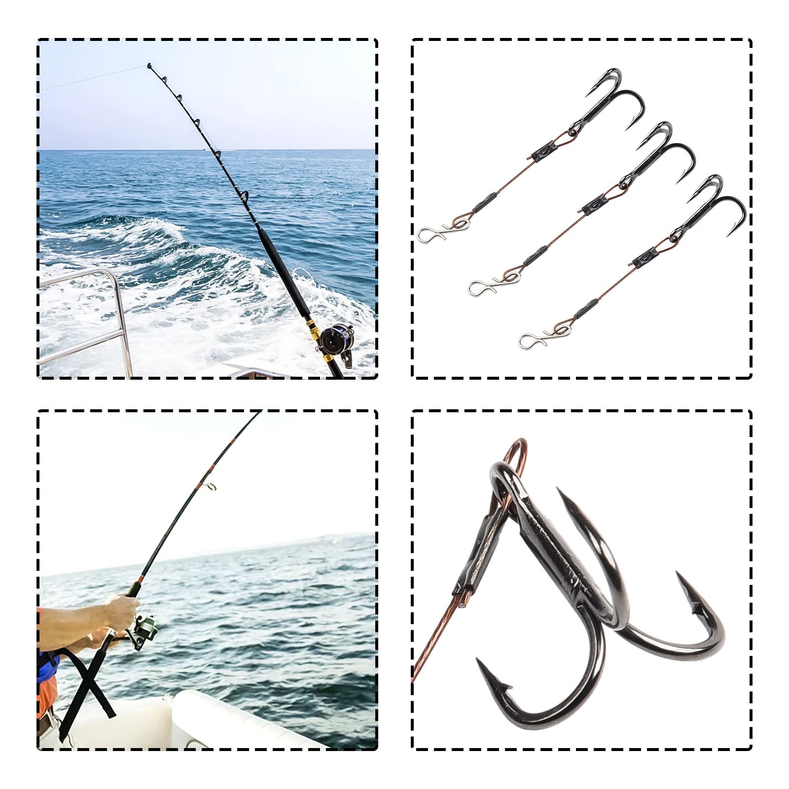 Pike Lure Tool Treble Hooks Pike Stinger Random Color Stainless Steel Hot Sale - Image 9