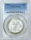 1944 Walking Liberty Half Dollar PCGS MS64 Frosty Just Graded New Holder #S301D