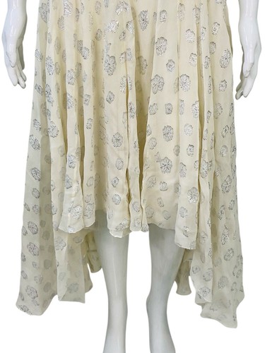 Isabel Marant Women's Asymmetric Pleated White Midi Viscose Skirt Size XS 34 - Picture 6 of 13