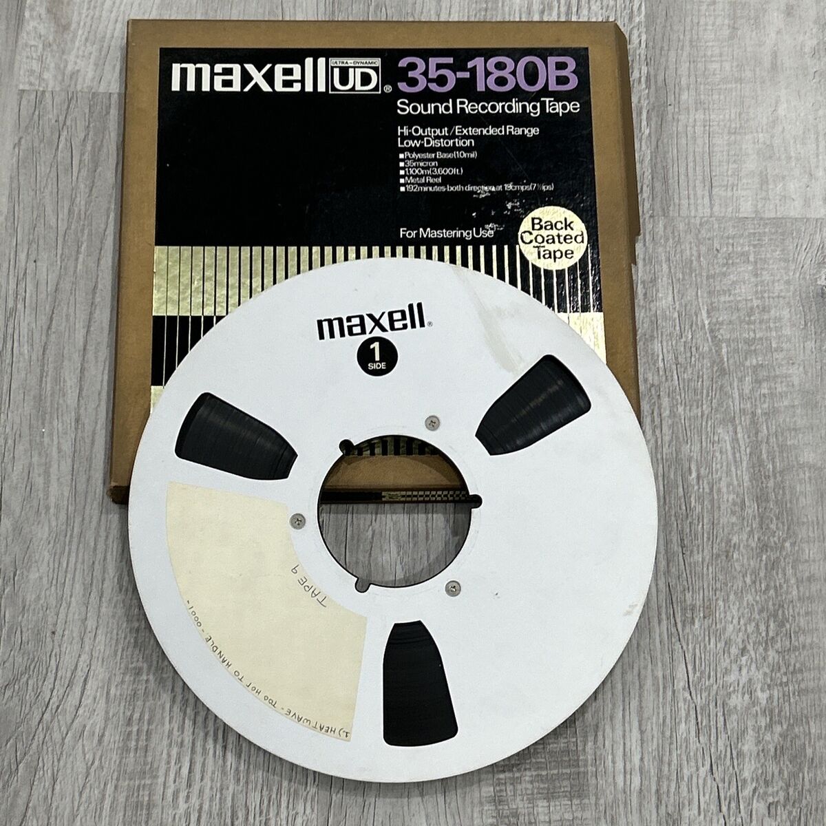 MAXELL UD Ultra Dynamic 35-180B 10.5 Reel to Reel tape Metal