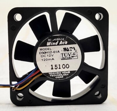 1 pcs Wind Ace D50H12-01A 5010 12V 120mA 3-wire detection inverter cooling fan