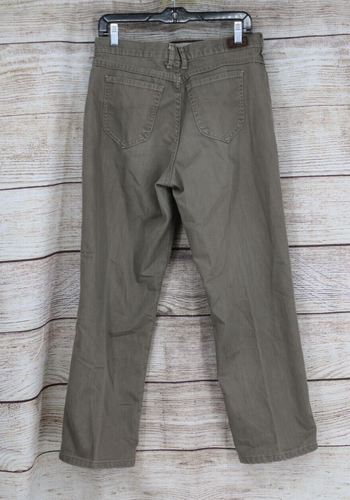 Lee Womens Size 12 Short Relaxed Straight Leg at the Waist Jeans Taupe Brown - Picture 7 of 11