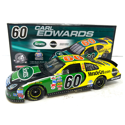 a229-6】ナスカー カール・エドワーズ #60 レーシングカー 3台セット Action Nascar #60 Carl Edwards Scotts Busch Champion 2007 Fusion 1