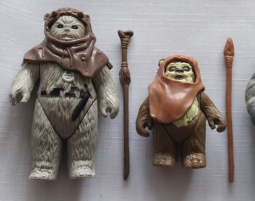 Vintage Star Wars Figure Ewoks - Chief Chirpa-Wicket-Teebo-Logray..100% Original - Picture 2 of 10