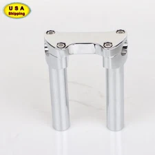 6.5" Handlebar Riser 1" Top Clamp For Harley Dyna Street Bob FXDB Fat Boy FLSTF