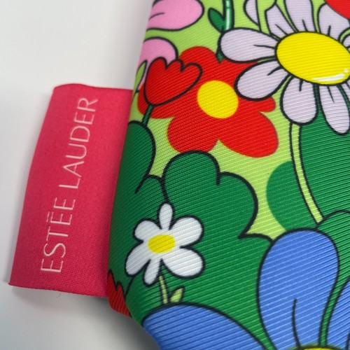 ESTEE LAUDER Hattie Stewart Recycled Fabric Floral Tote Travel Beach Bag Lined - Picture 7 of 11