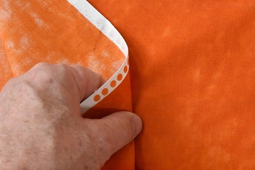 18" Long, Vintage, Marbled-Orange Quilt Cotton, Red Rooster, Ricky Tims, P8881 - Picture 4 of 6