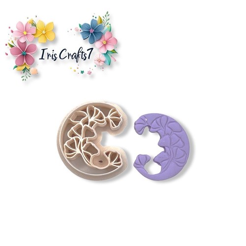 Cortador de arcilla polimérica Floral Moon 2 - Herramientas de cerámica - Joyería hecha a mano - Imagen 3 de 5