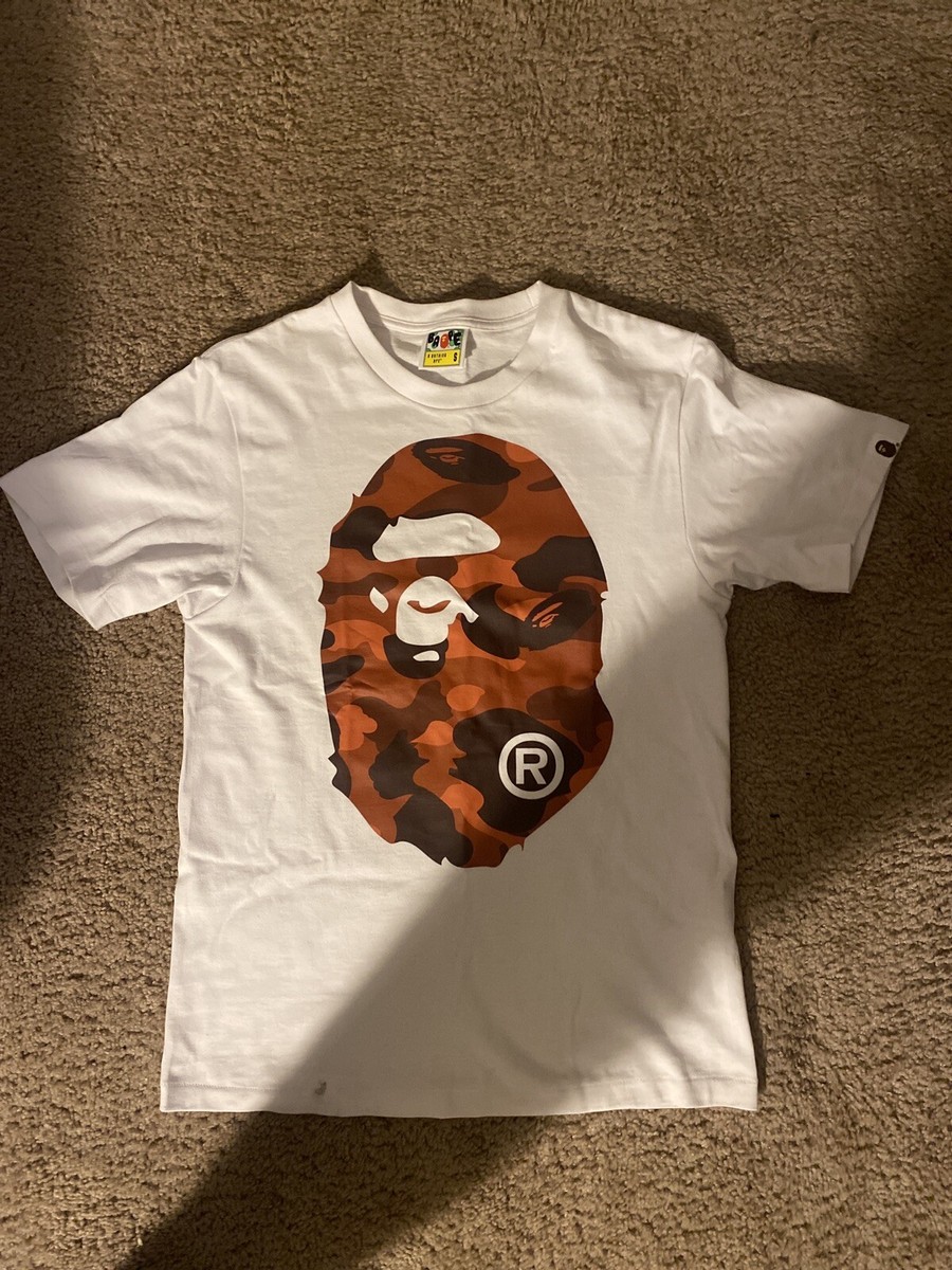 Bape Camo T Shirt White Red Size Small | eBay