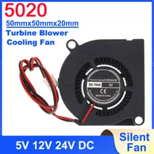 5020 - 50mm Turbine Blower Cooling Fan Silent Fan - 5V 12V 24V DC - 3D Printer
