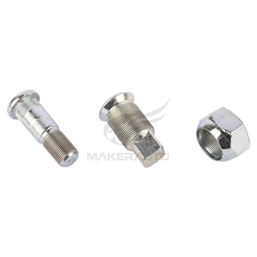 QTY6 Wheel Nuts & Stud Kit Rear (Left Side) For ISUZU NPR NPR-HD NQR NRR REACH - Picture 2 of 8
