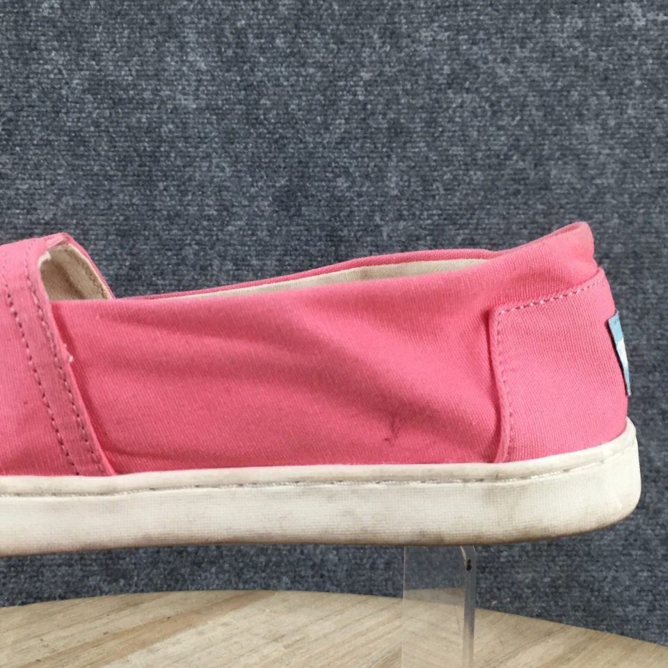 Zapatos Toms Youth 6 Mujer 7.5 Belmont Sin Cordones Planos Cómodos 10017386 Rosa Lona Foto 4 de 4